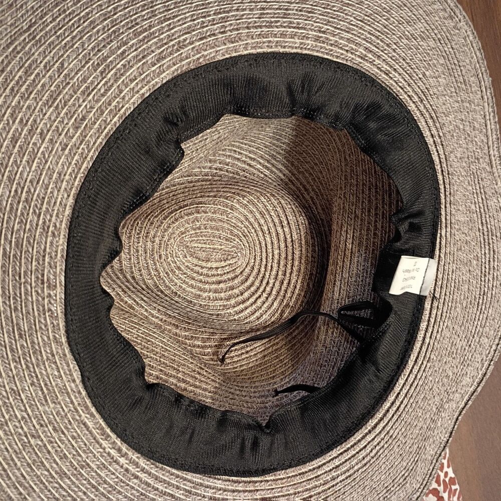 Gray/brown western boho hat turquoise - Picture 5 of 5